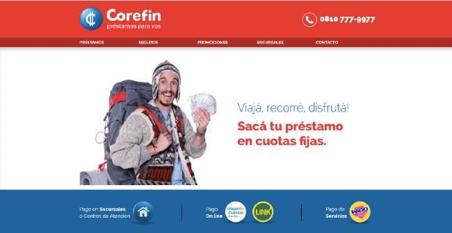 Captura de pantalla de Corefin