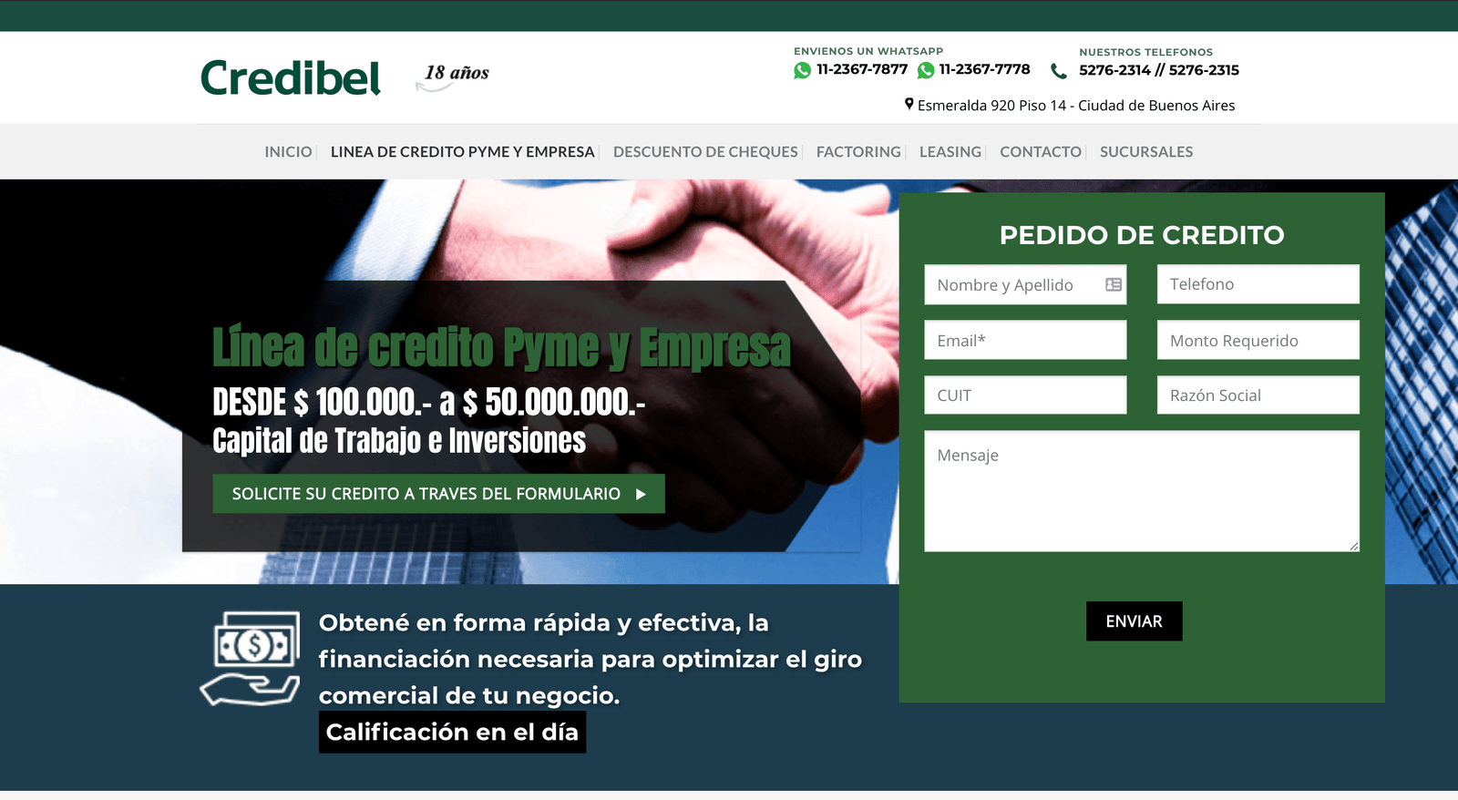 Captura de pantalla de Credibel