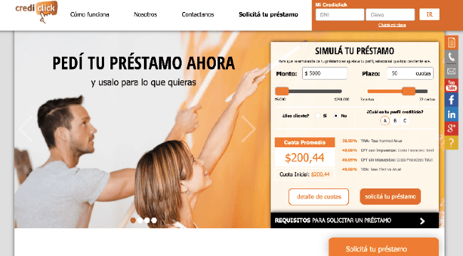 Captura de pantalla de Crediclick