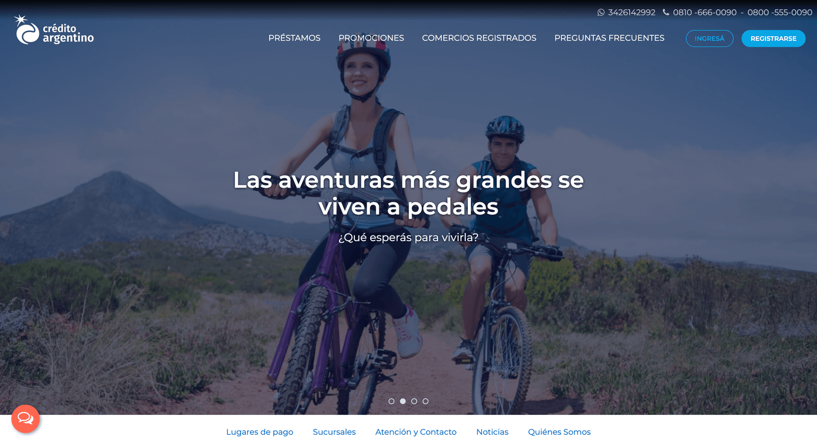 Captura de pantalla de Crédito Argentino
