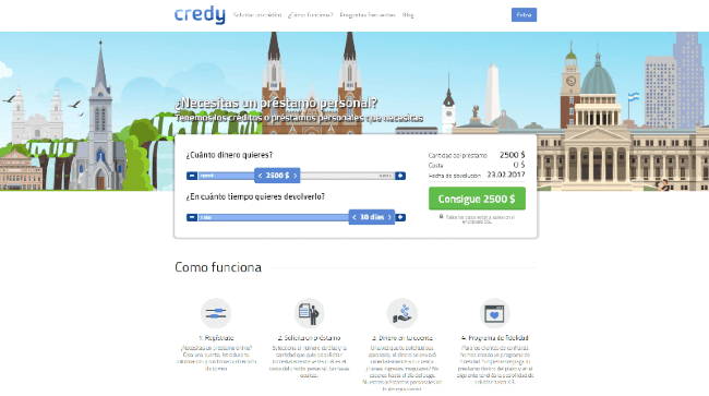 Captura de pantalla de Credy