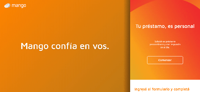 Captura de pantalla de Mango