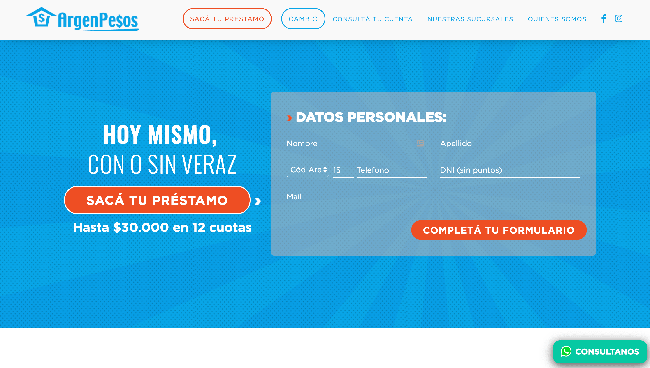 Captura de pantalla de ArgenPesos