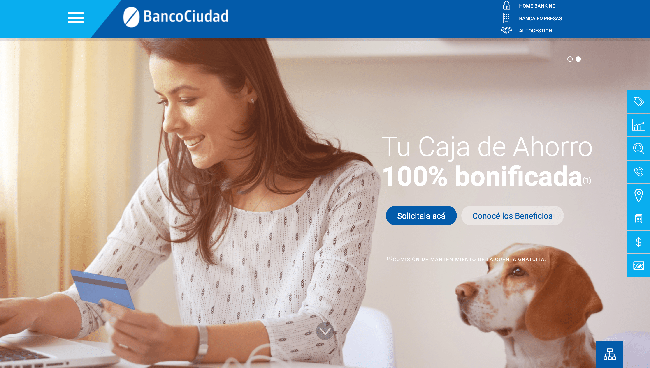 Captura de pantalla de Banco Provincia