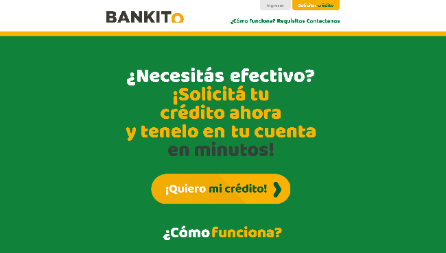 Captura de pantalla de Bankito