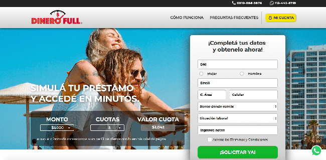 Captura de pantalla de Dinero Full