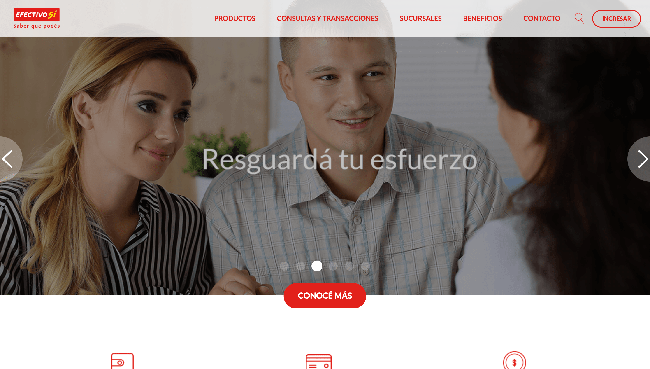 Captura de pantalla de Efectivo Sí