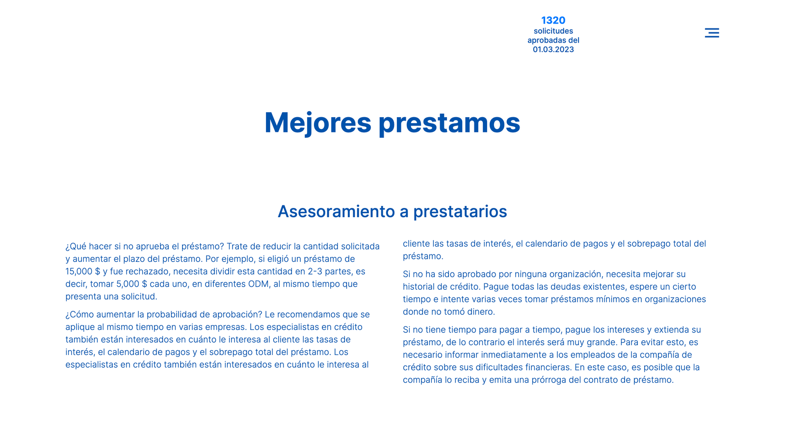Captura de pantalla de FinLoan