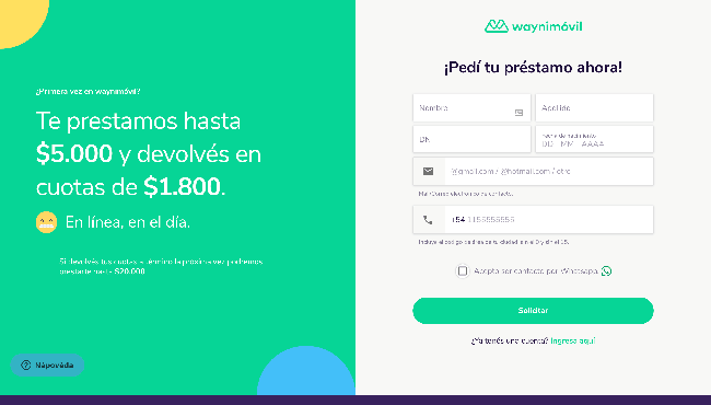 Captura de pantalla de Wayni Móvi