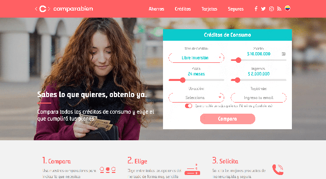 Captura de pantalla de Comparabien
