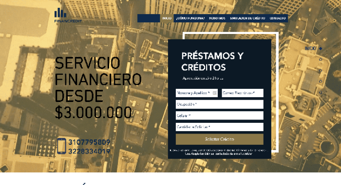 Captura de pantalla de Financredit