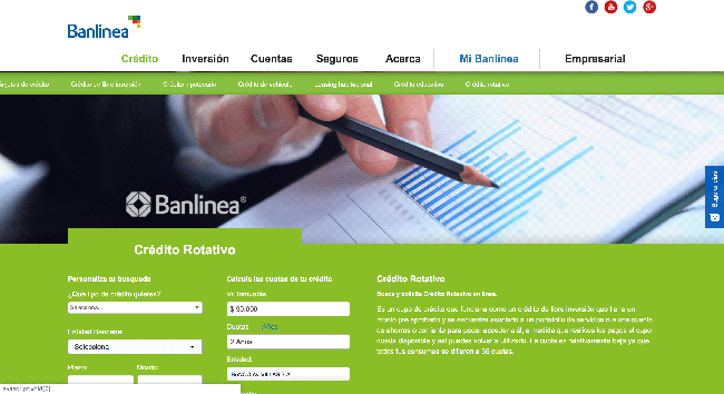 Captura de pantalla de Banlinea