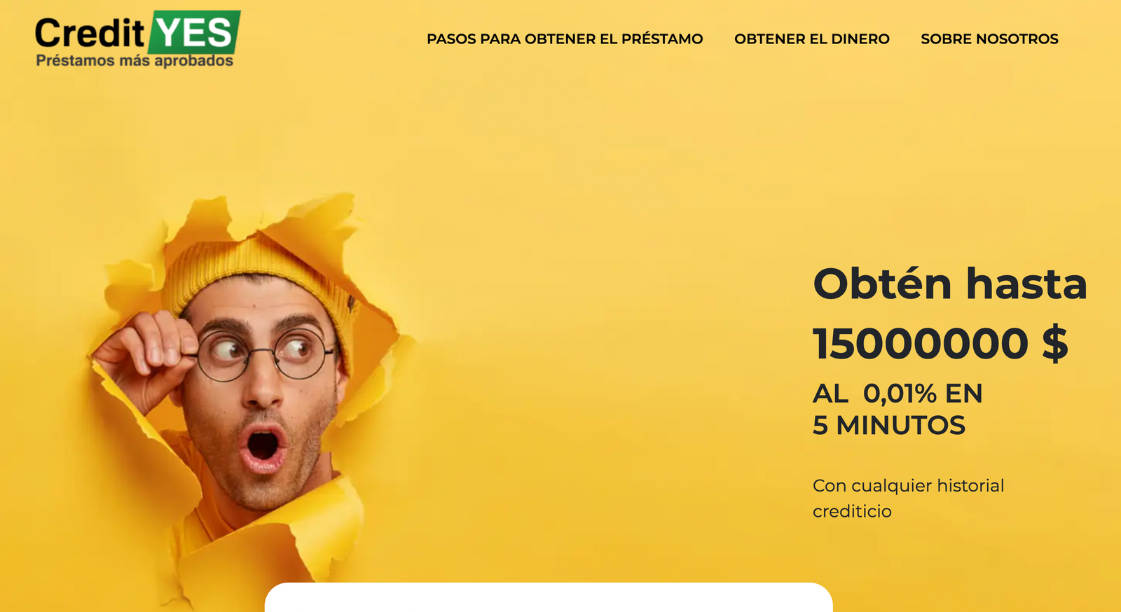 Captura de pantalla de CreditYES