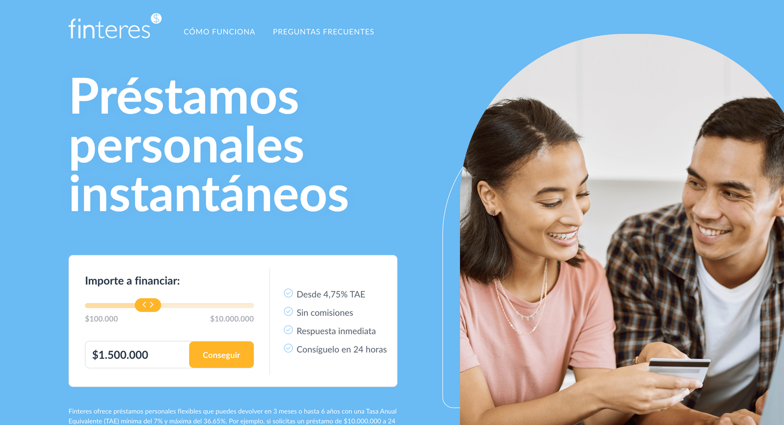 Captura de pantalla de Finteres