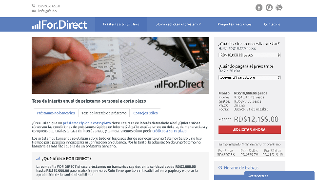 Captura de pantalla de For Direct