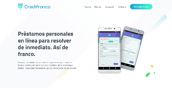 Captura de pantalla de Credifranco