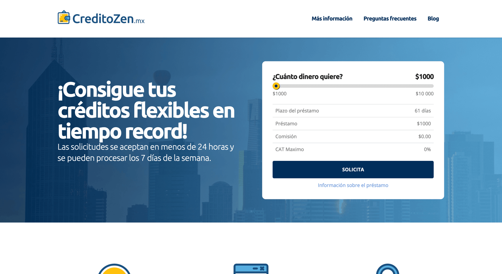 Captura de pantalla de CreditoZen