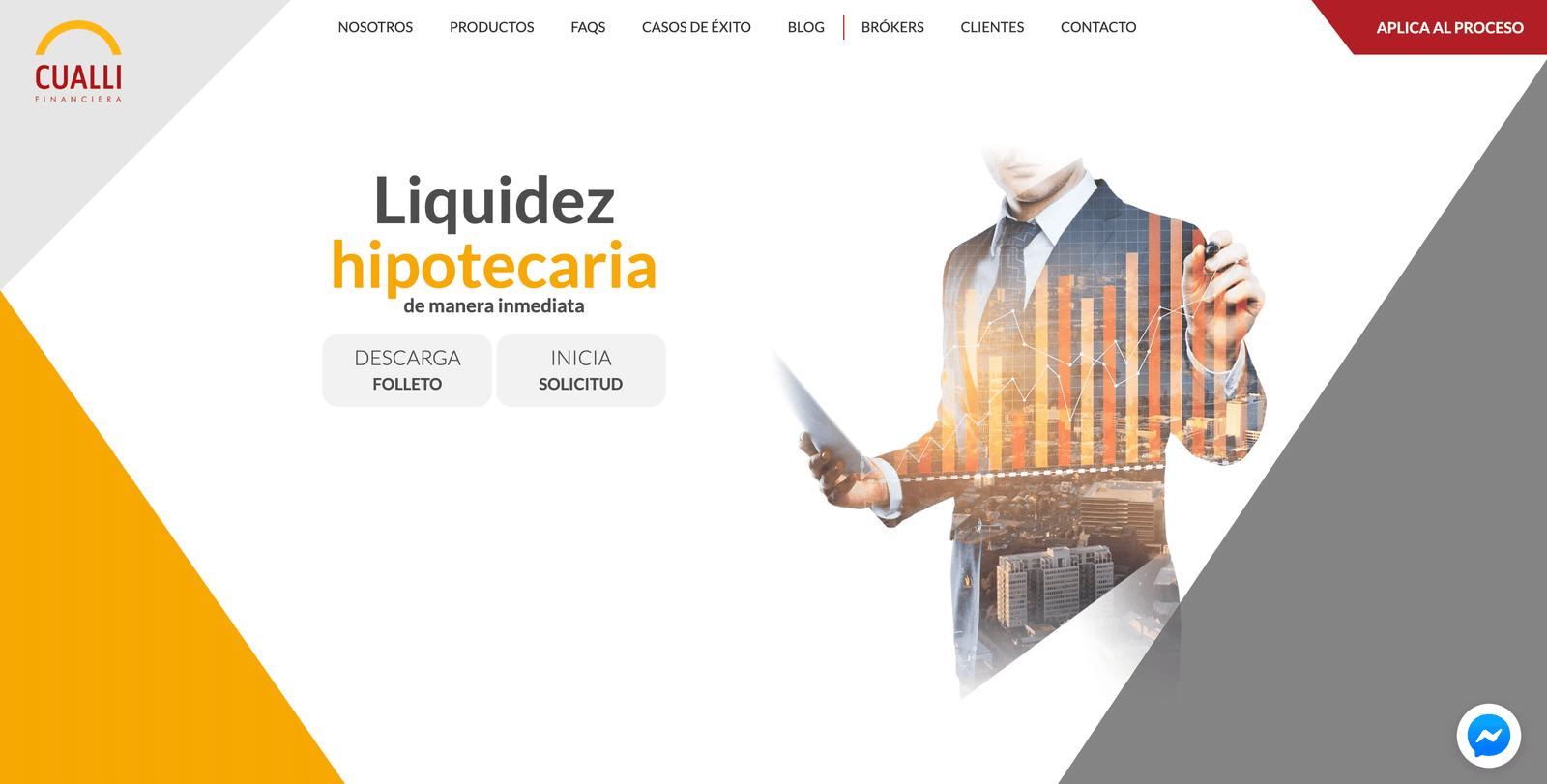 Captura de pantalla de Financiera Cualli