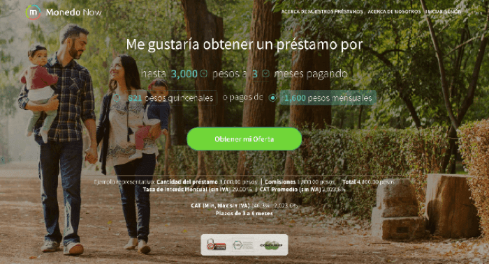 Captura de pantalla de Monedo Now