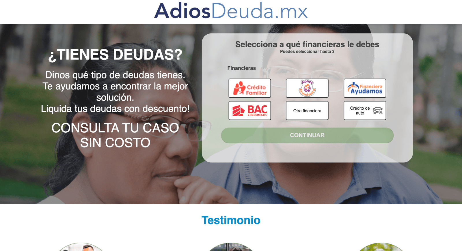 Captura de pantalla de AdiosDeuda