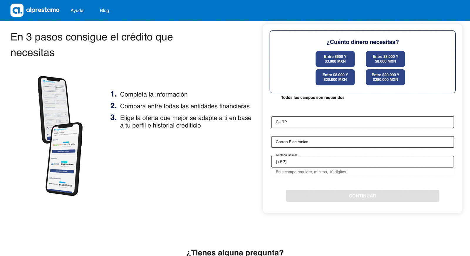 Captura de pantalla de Alprestamo