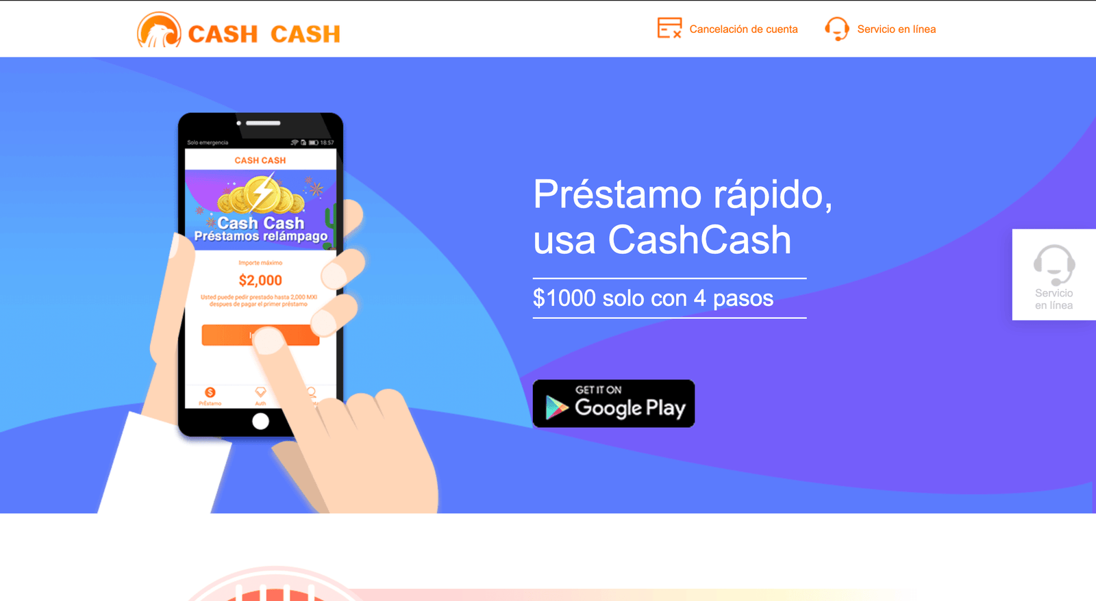 Captura de pantalla de CashCash