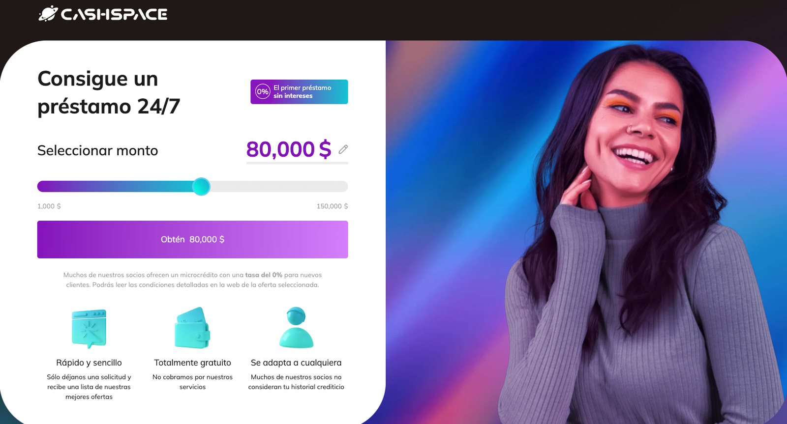 Captura de pantalla de Cashspace