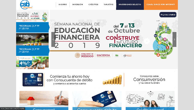 Captura de pantalla de Consubanco