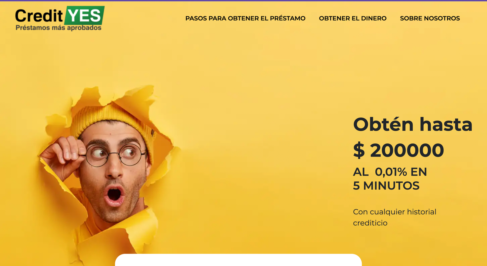 Captura de pantalla de CreditYES