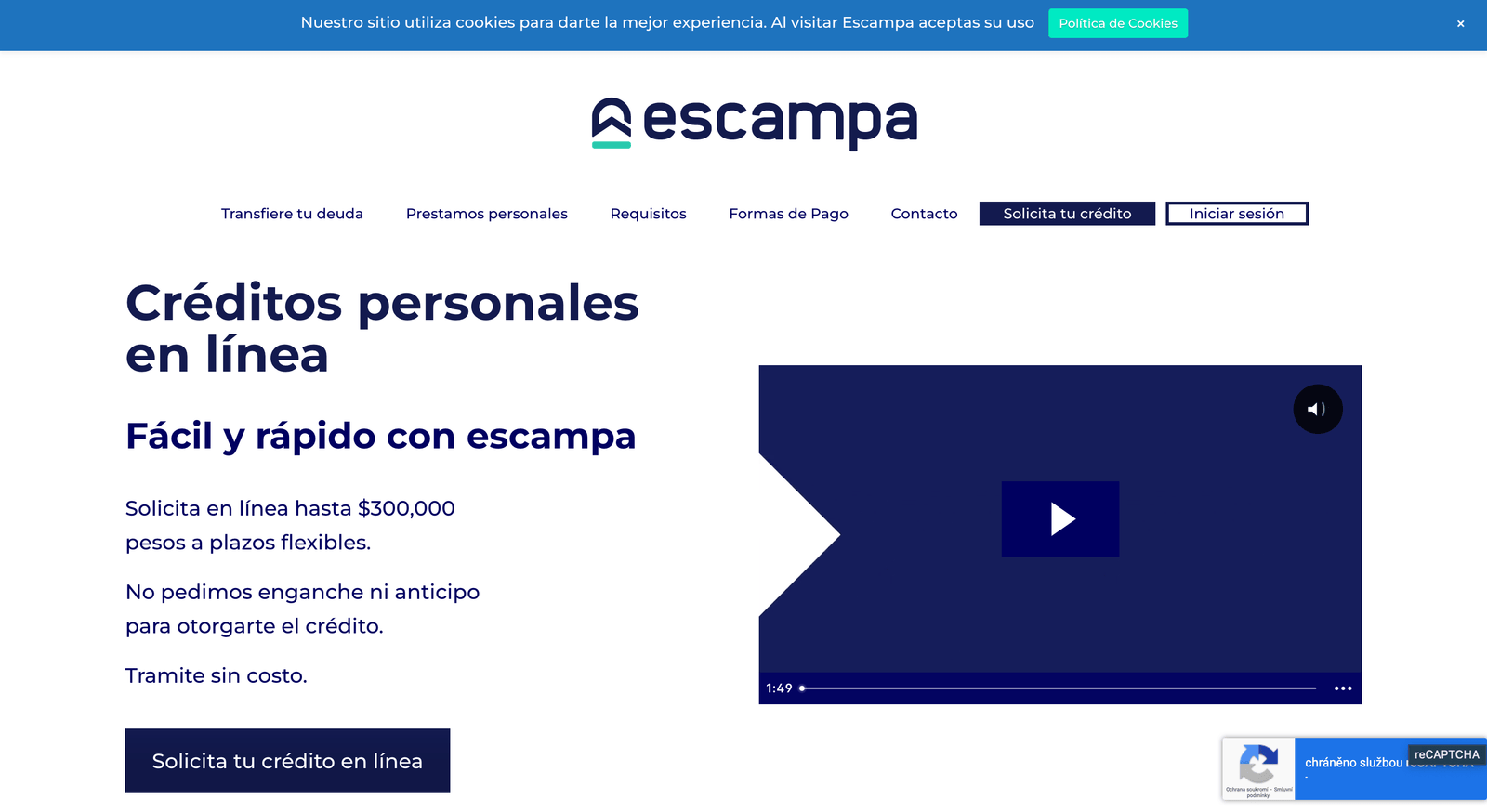 Captura de pantalla de Escampa