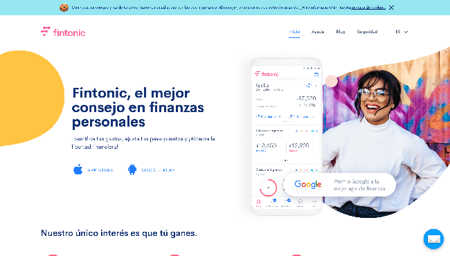Captura de pantalla de Fintonic