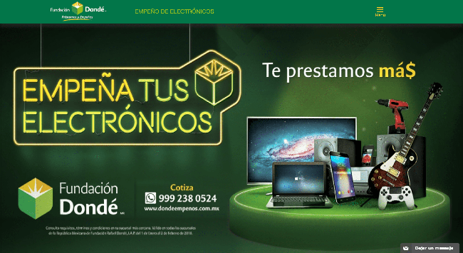 Captura de pantalla de Fundación Dondé