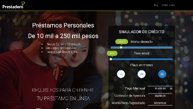 Captura de pantalla de Prestadero