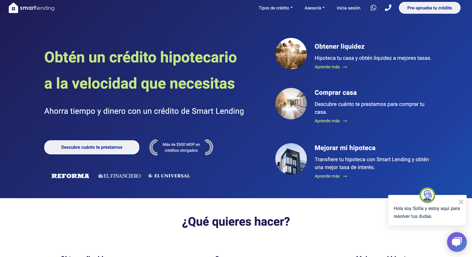 Captura de pantalla de Smart Lending