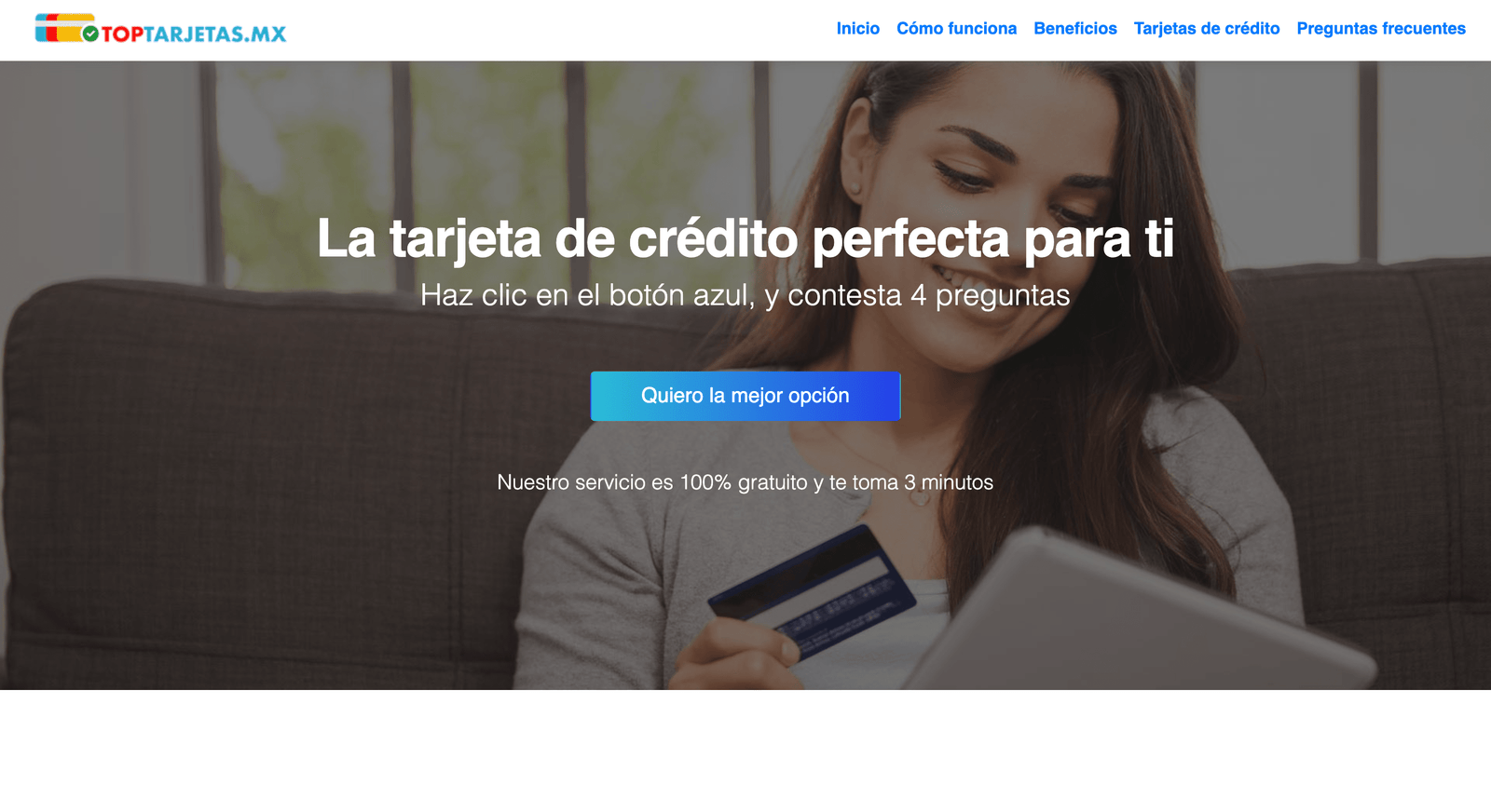 Captura de pantalla de TopTarjetas