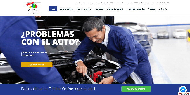 Captura de pantalla de CrediFace