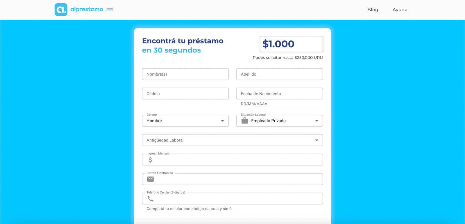 Captura de pantalla de Alprestamo
