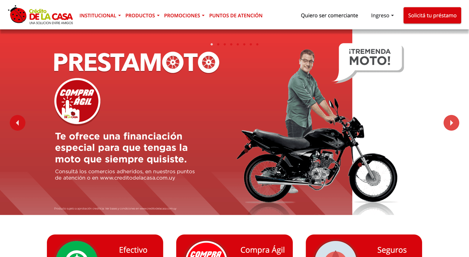 Captura de pantalla de Crédito de la Casa