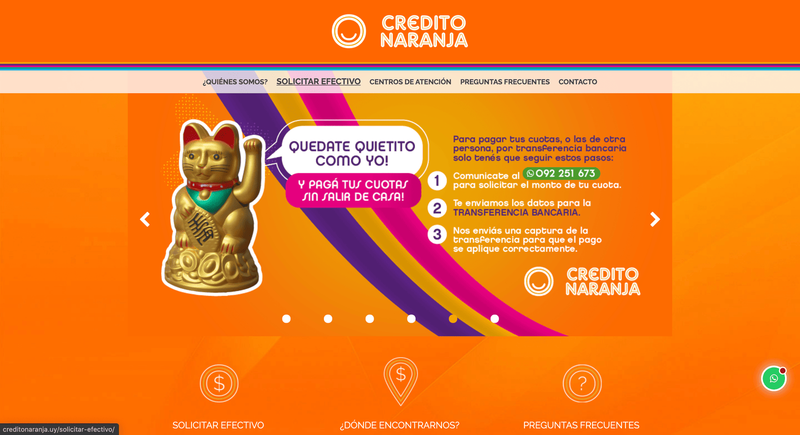 Captura de pantalla de Credito Naranja