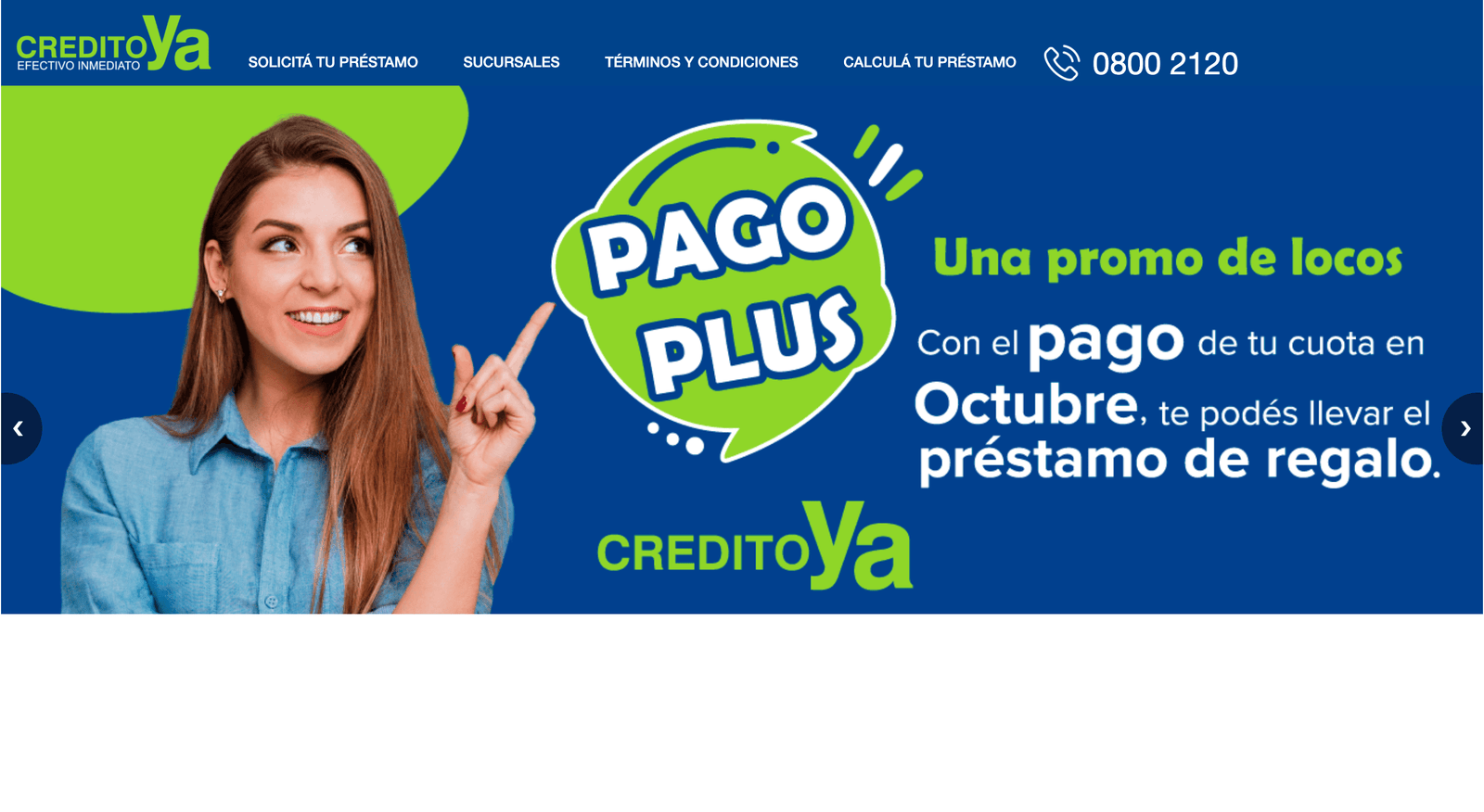 Captura de pantalla de CréditoYA