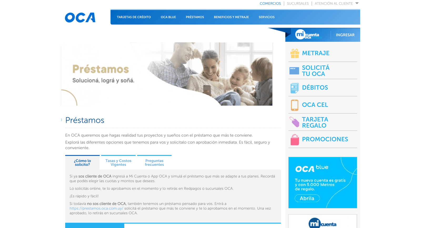 Captura de pantalla de OCA